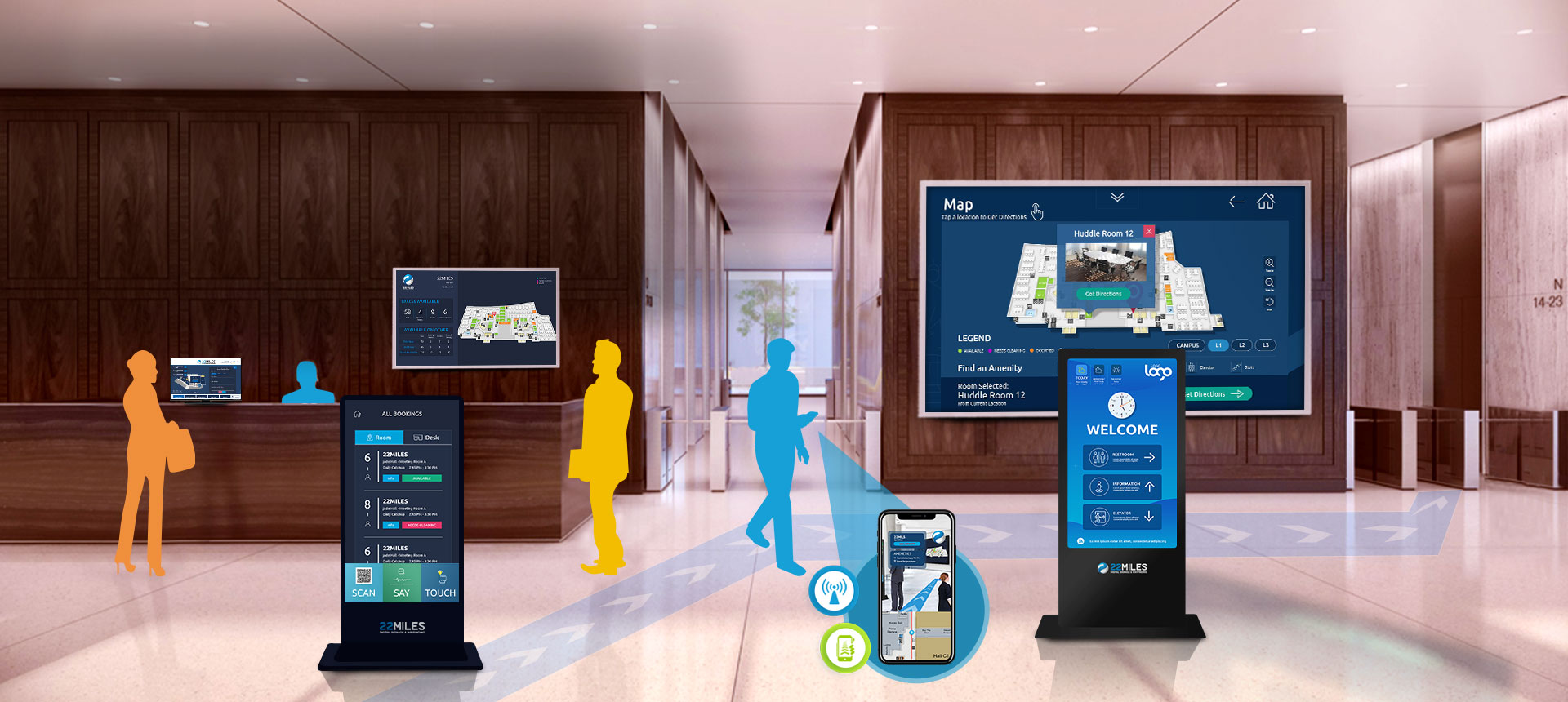Interactive wayfinding for colleges