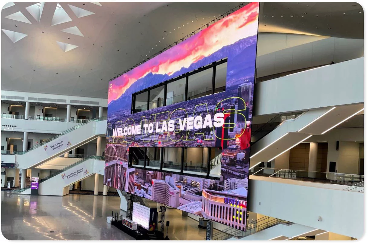 22Miles Launches 10,000 Square Foot Video Wall at the Las Vegas Convention Center