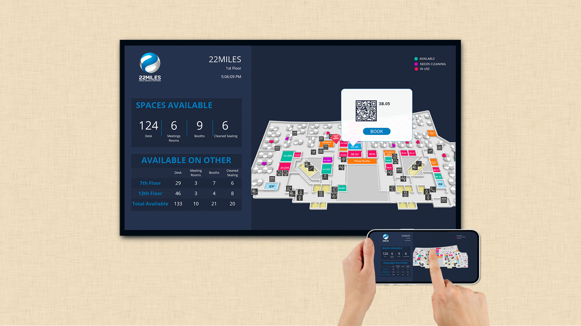 How To Create an Elevated Workplace Experience with 22Miles Wayfinding API