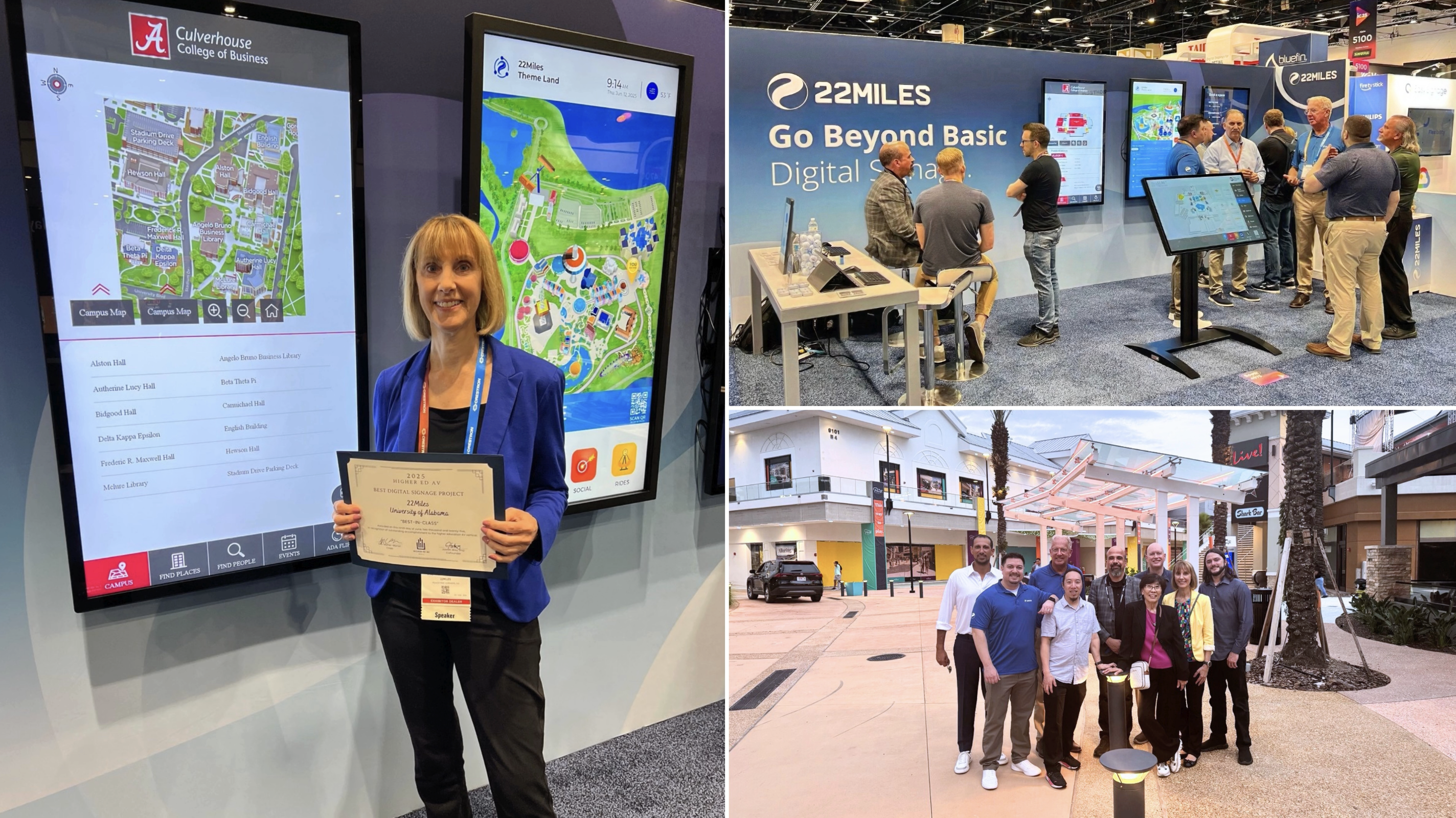 22Miles Goes Beyond Basic Digital Signage and Wayfinding at InfoComm 2025